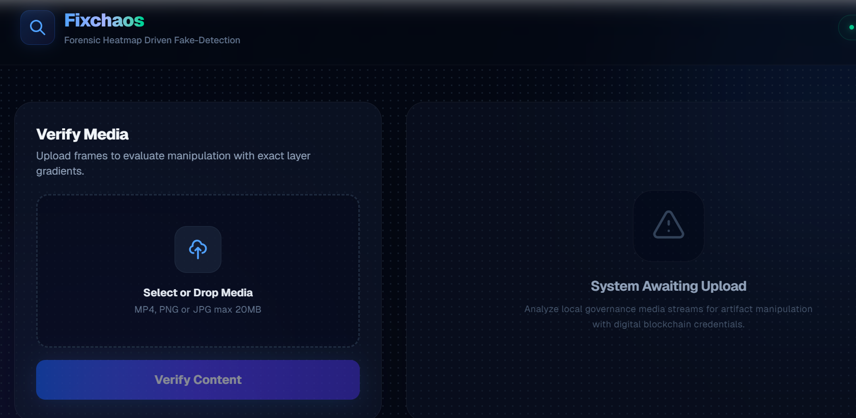 Fix Chaos - Forensic Heatmap Driven Fake-Detection